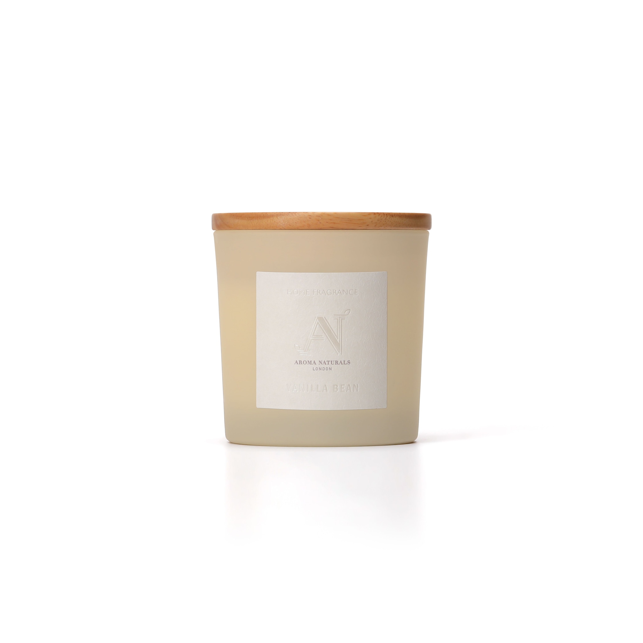 Aroma Naturals Frosted Decadence Glass Candle - Vanilla Bean Scent image 1