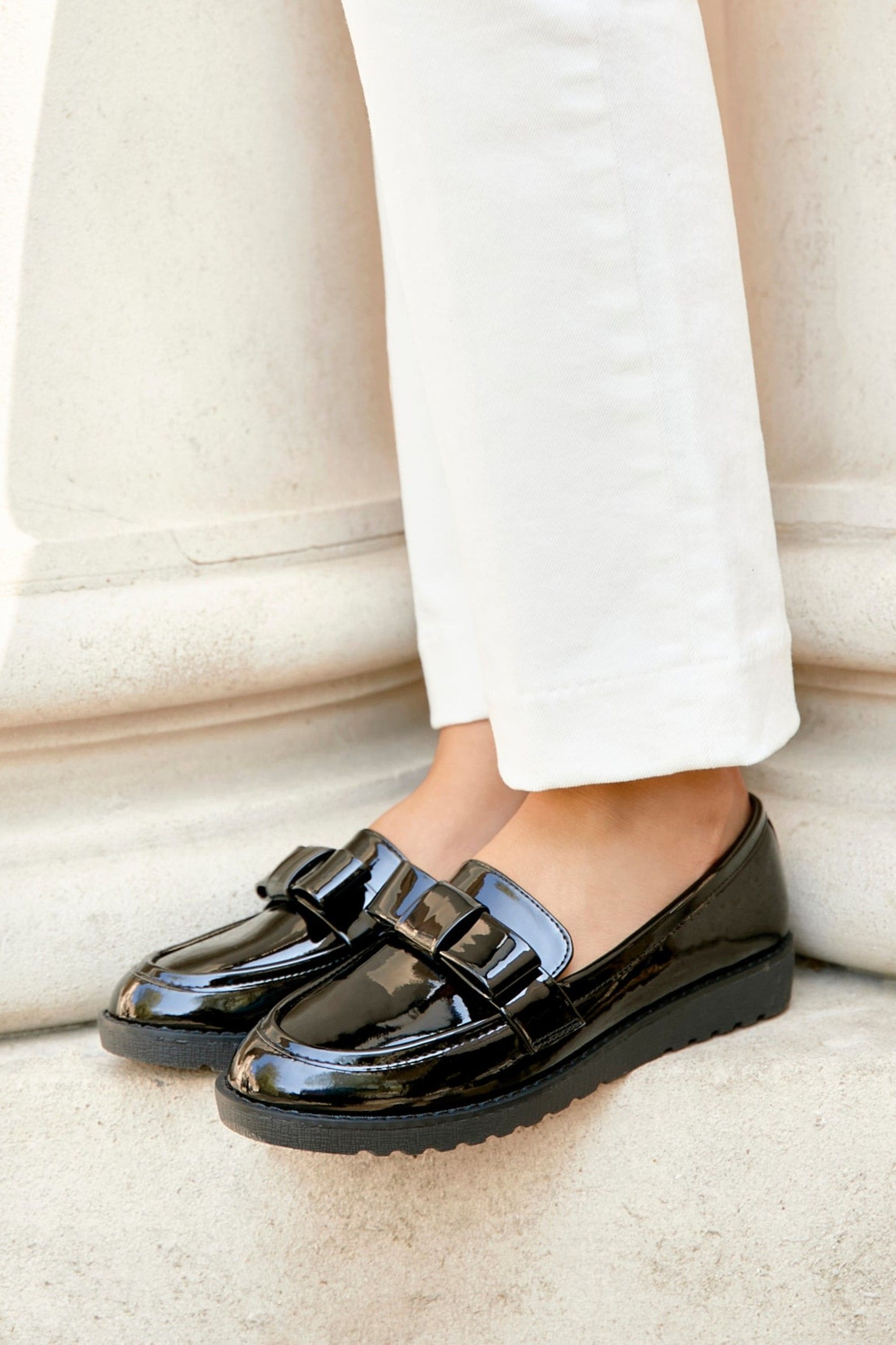 Linzi Noble Black Patent Classic Slip On Loafer image 2