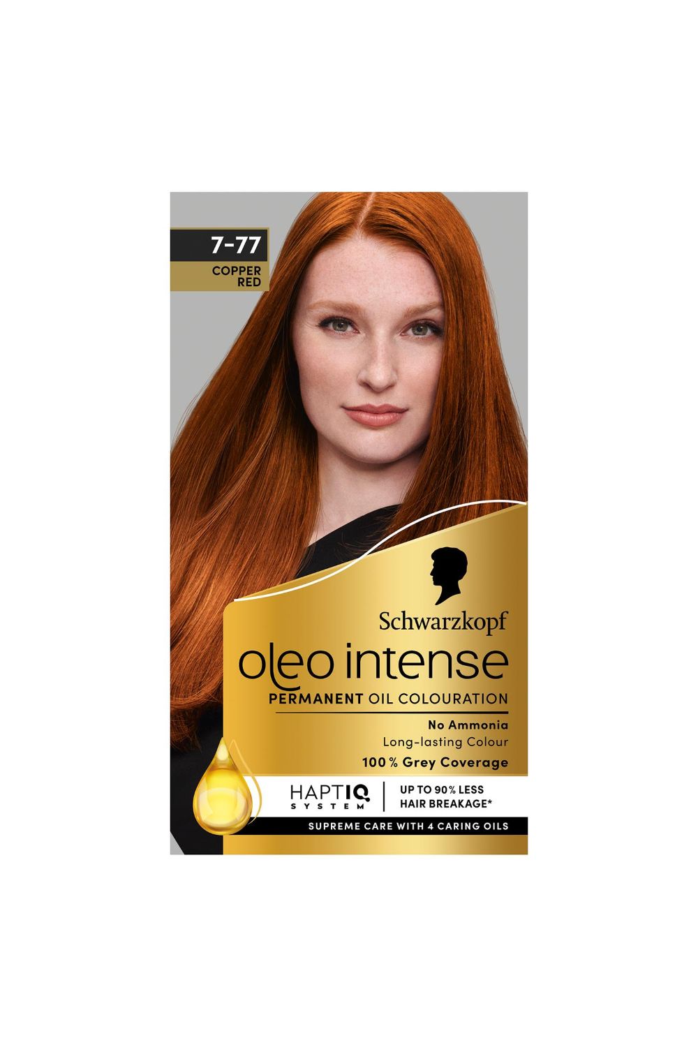 Schwarzkopf Oleo Intense 'Permanent Oil Colour Hair Dye' - 7-77 Red Ginger image 1