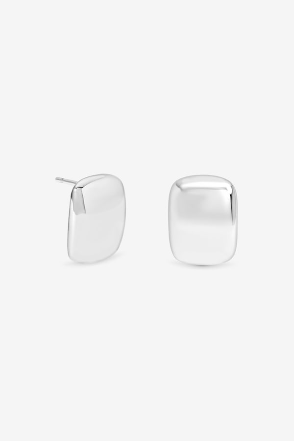 Simply Silver Sterling Silver 925 Polished Domed Stud Earrings