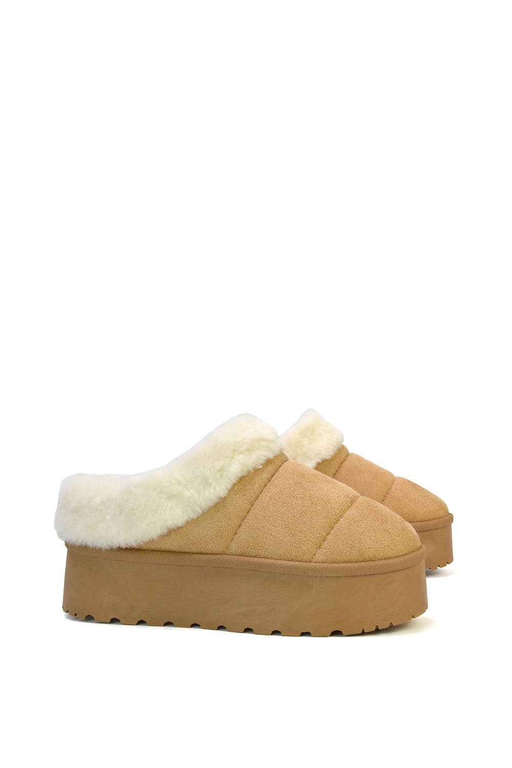 XY London 'Laylin' Faux Fur Platform Slipper Micro Ultra Mini Boots image 3