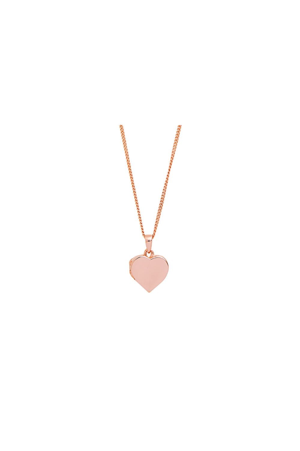 Simply Silver Rose Gold Plated Sterling Silver 925 Heart Locket image 1