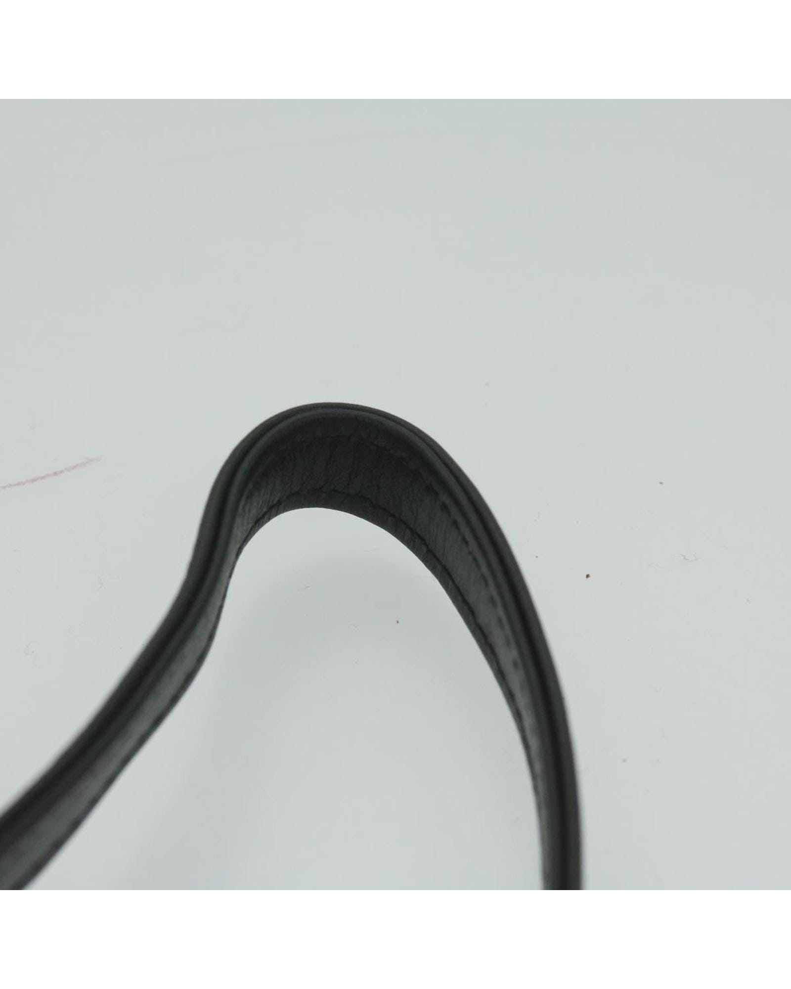 Valentino Preloved Shoulder Bag Embossed Logo Wo - Black image 9