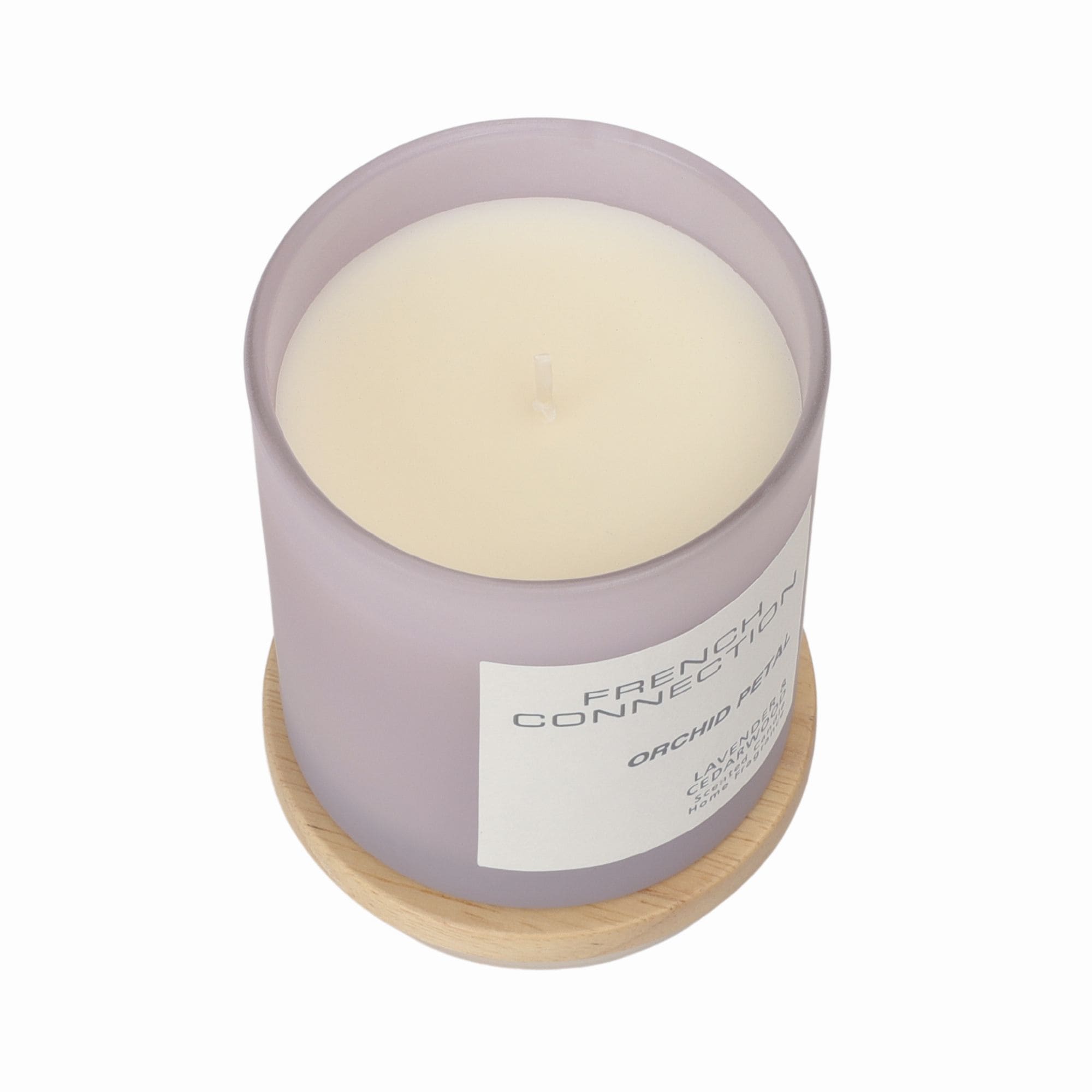 French Connection Orchid Petal Lavender Cedarwood Candle Long-Lasting Luxury Gift image 3