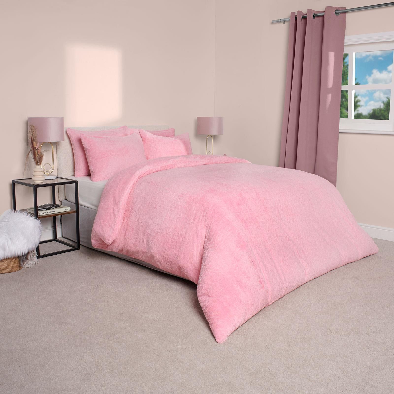 OHS Thermal Soft Teddy Fleece Duvet Cover Bedding Set image 2