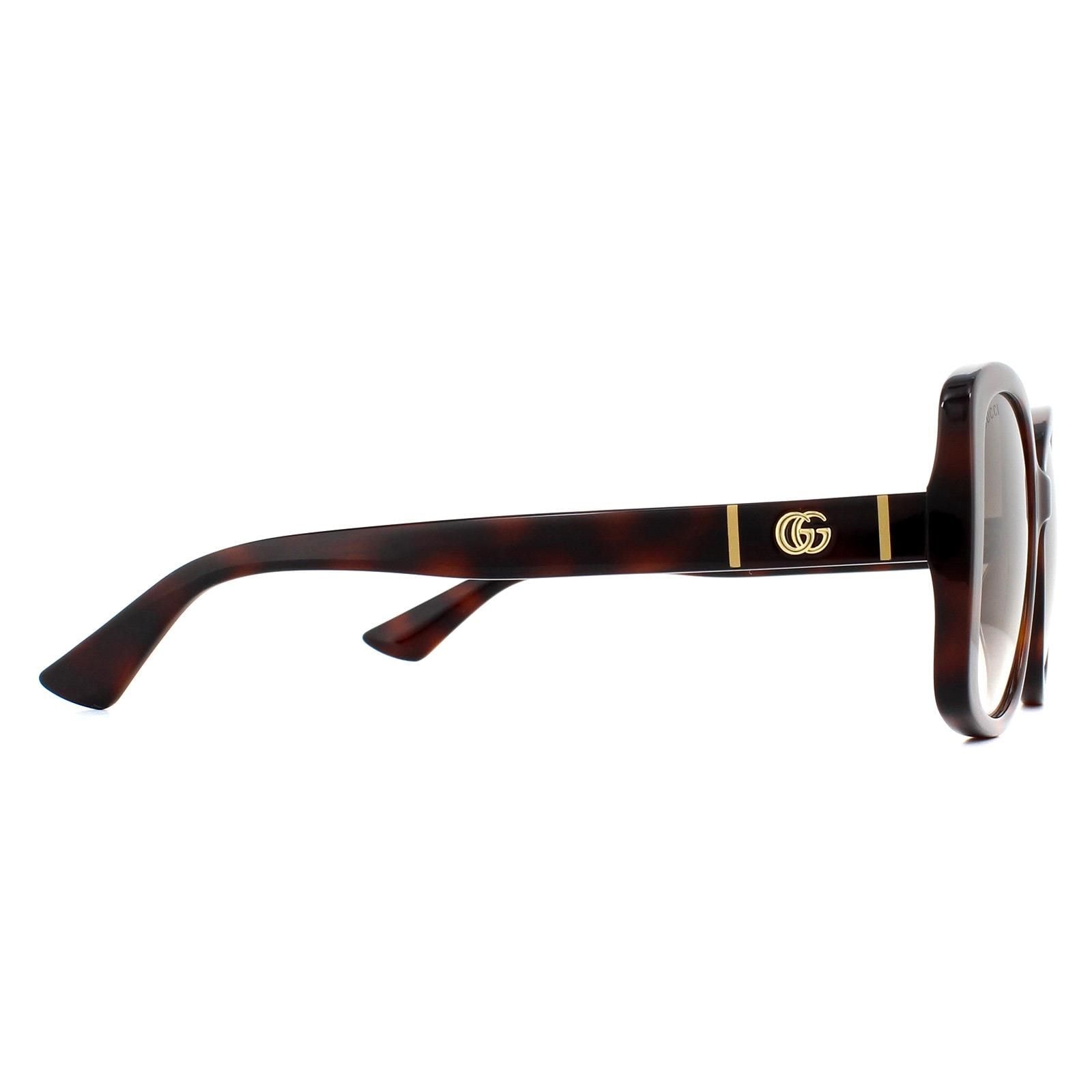 Gucci Butterfly Havana Brown Gradient GG0762S Sunglasses image 4