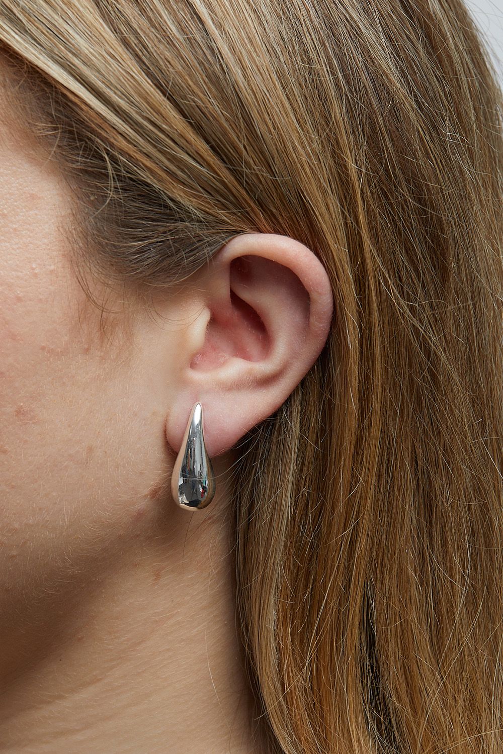 Inicio Recycled Sterling Silver Plated Teardrop Earrings - Gift Pouch image 2