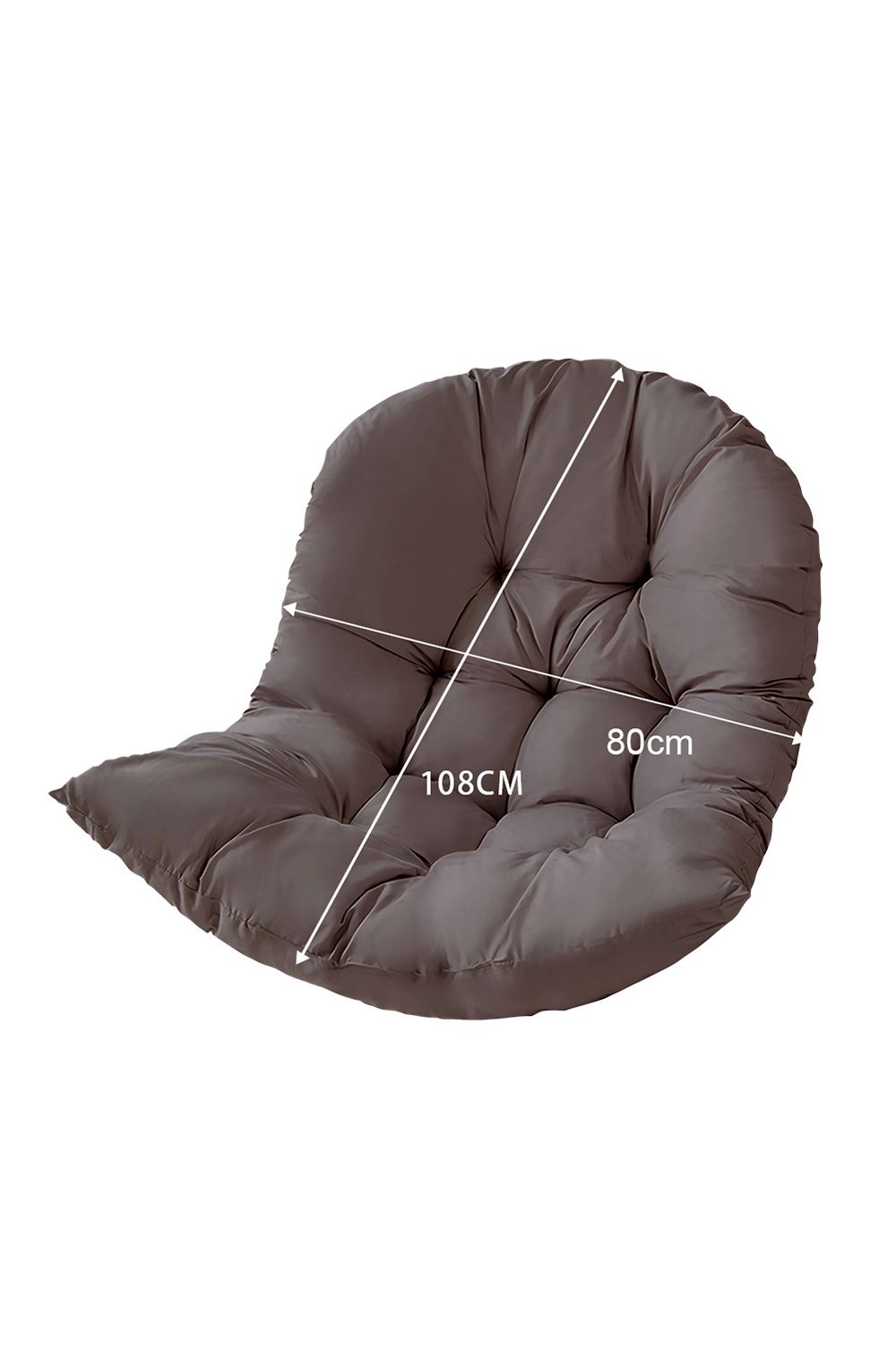 Living and Home 80cm W x 108cm H Hanging Egg Swing Chair Cushion Hanging Basket Cushion image 5