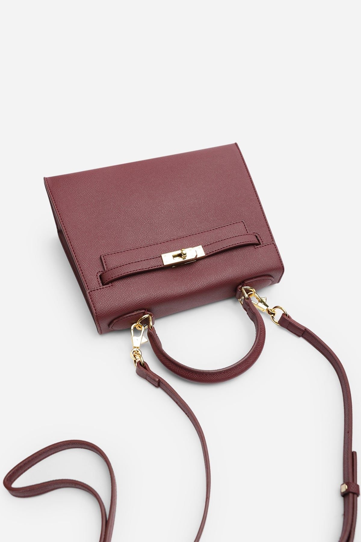 Where's That From 'Lluvia' Top Handle Satchel Mini Tote Bag with Turn-Lock Closure image 7