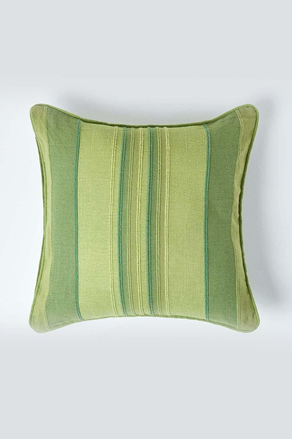Homescapes Cotton Striped Morocco Cushion Cover image 1