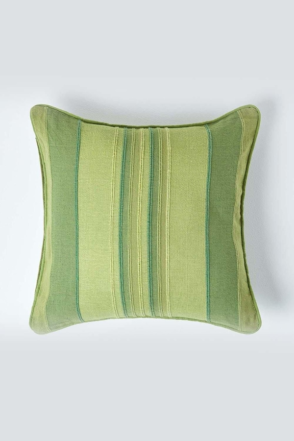 Homescapes Cotton Striped Morocco Cushion Cover