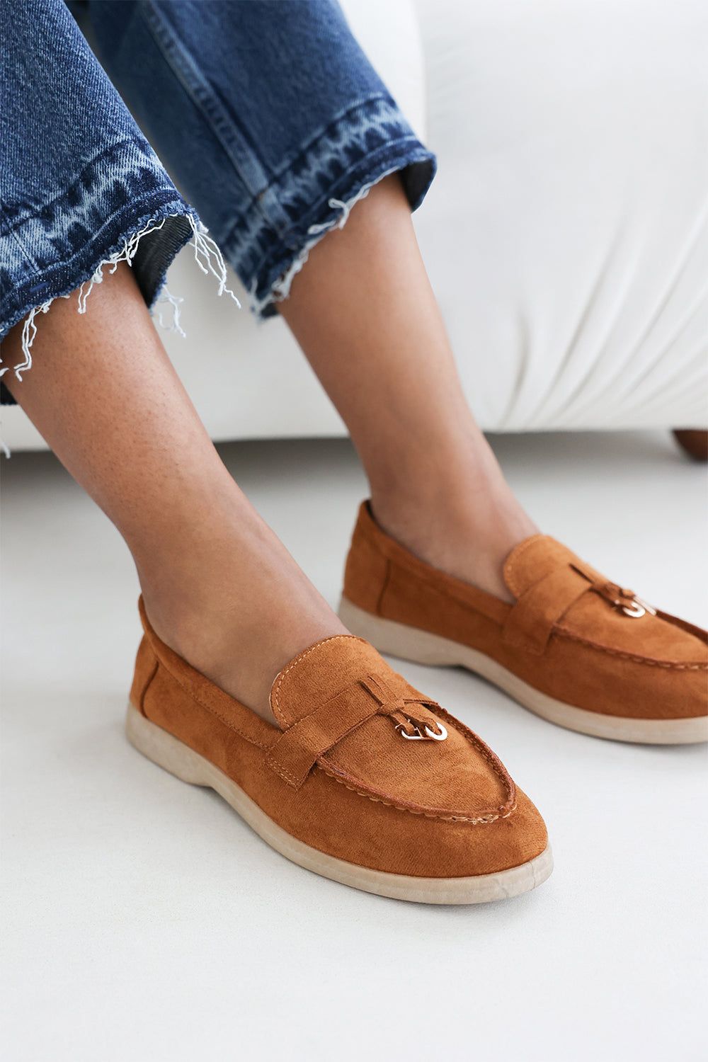 Where's That From 'Pegasus' Slip On Trim Loafers With Accessory Detailing image 2