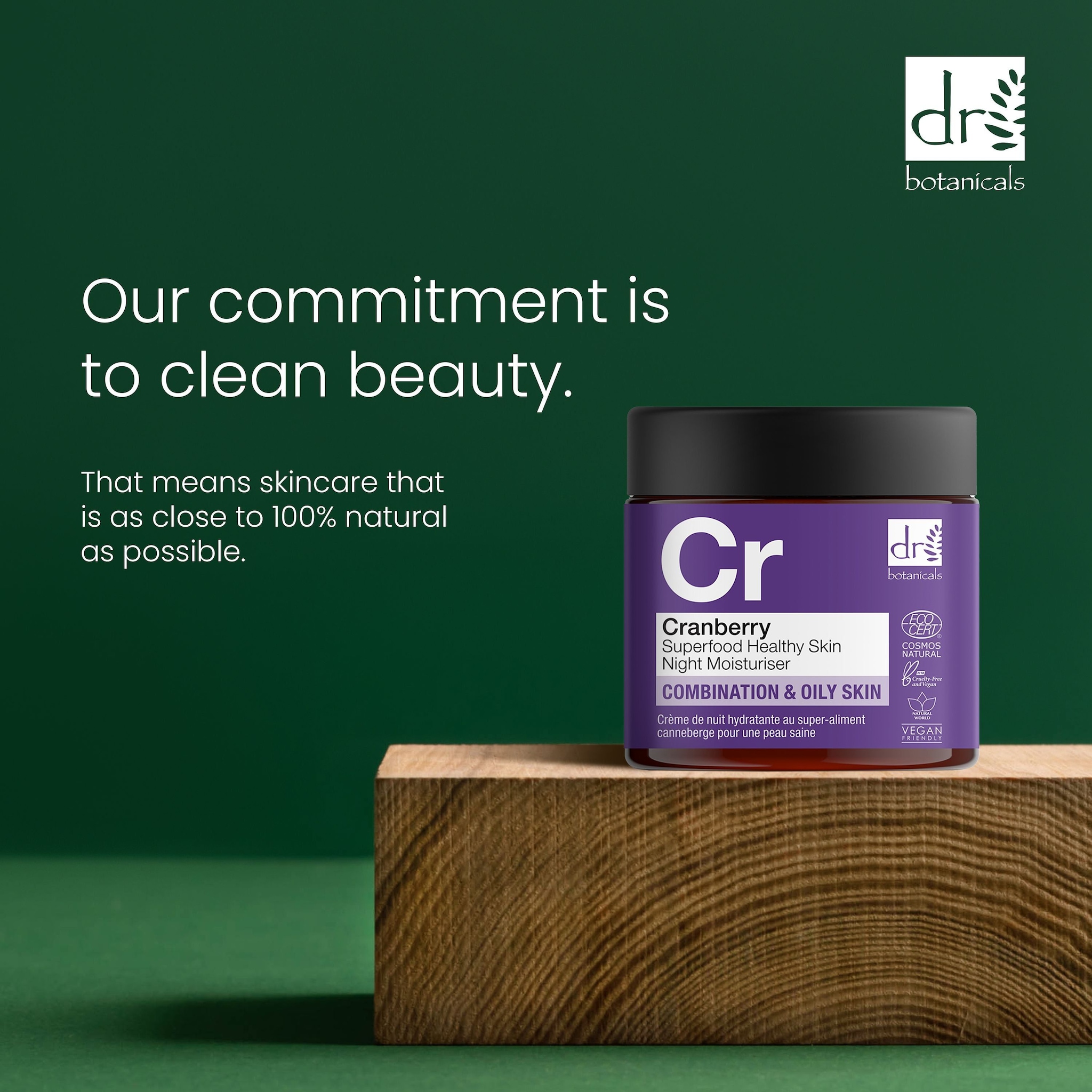 Dr. Botanicals Cranberry Superfood Healthy Skin Night Moisturiser 60ml image 3