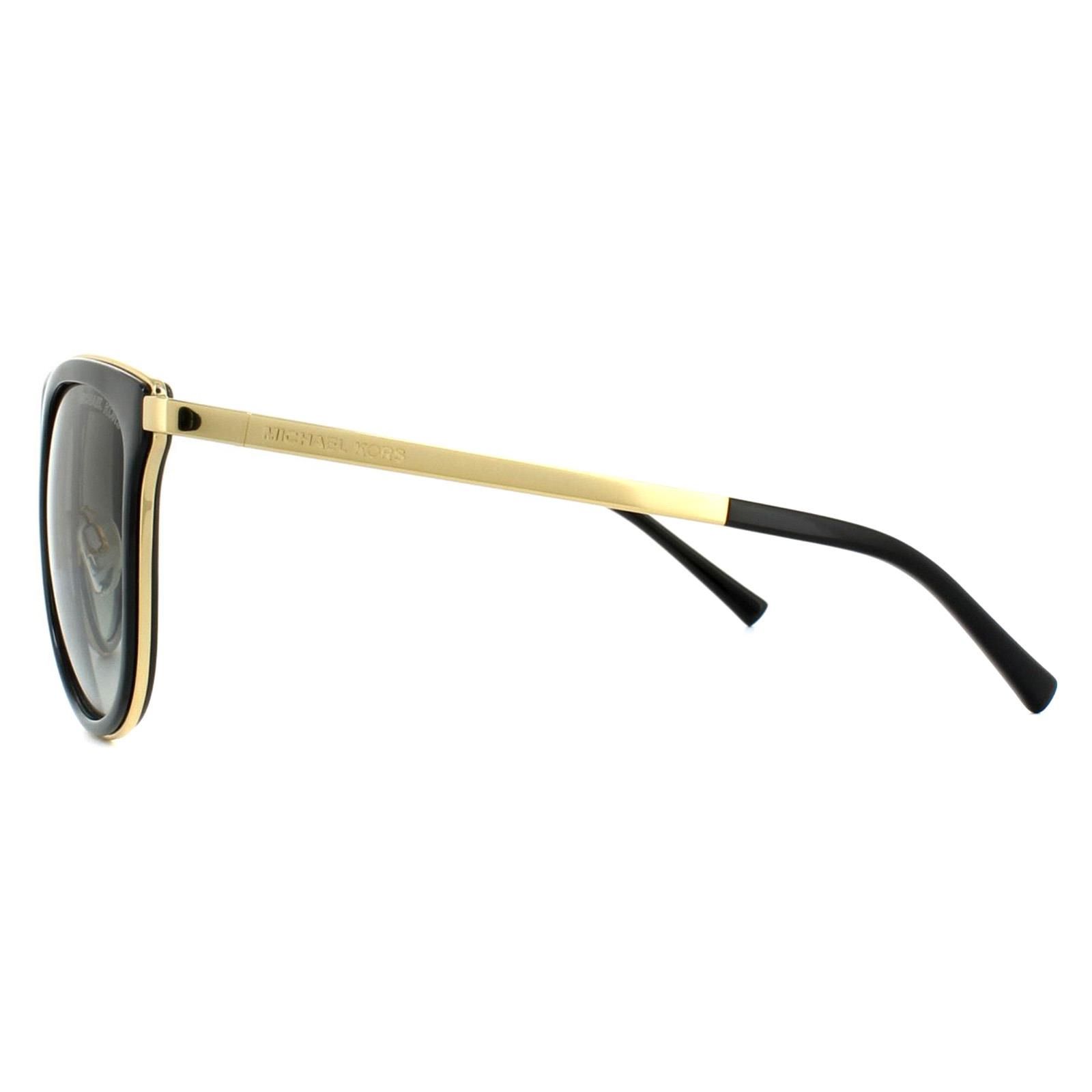 Michael Kors Cat Eye Black Gold Grey Gradient Sunglasses image 3