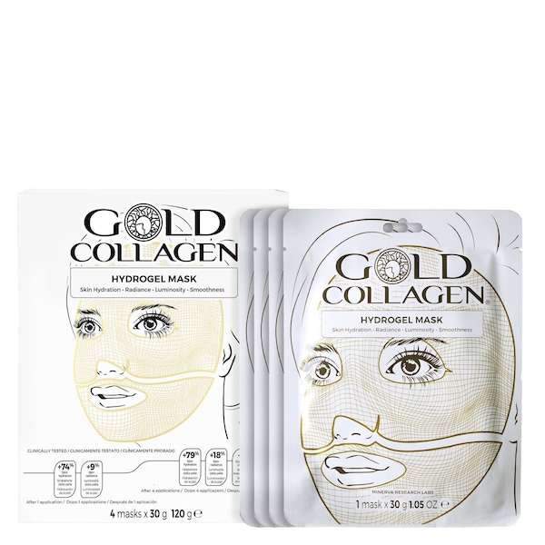 Gold Collagen Hydrogel Face Mask Set 4 x 30g