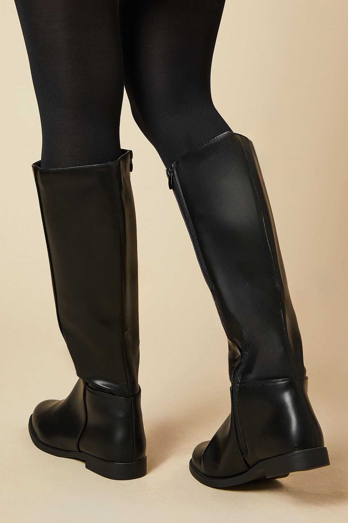 Dorothy Perkins Karla Flat Knee High Boots Black image 2