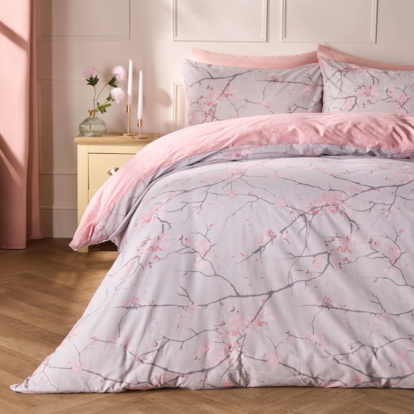 OHS Spring Blossoms Print Duvet Cover with Pillowcase