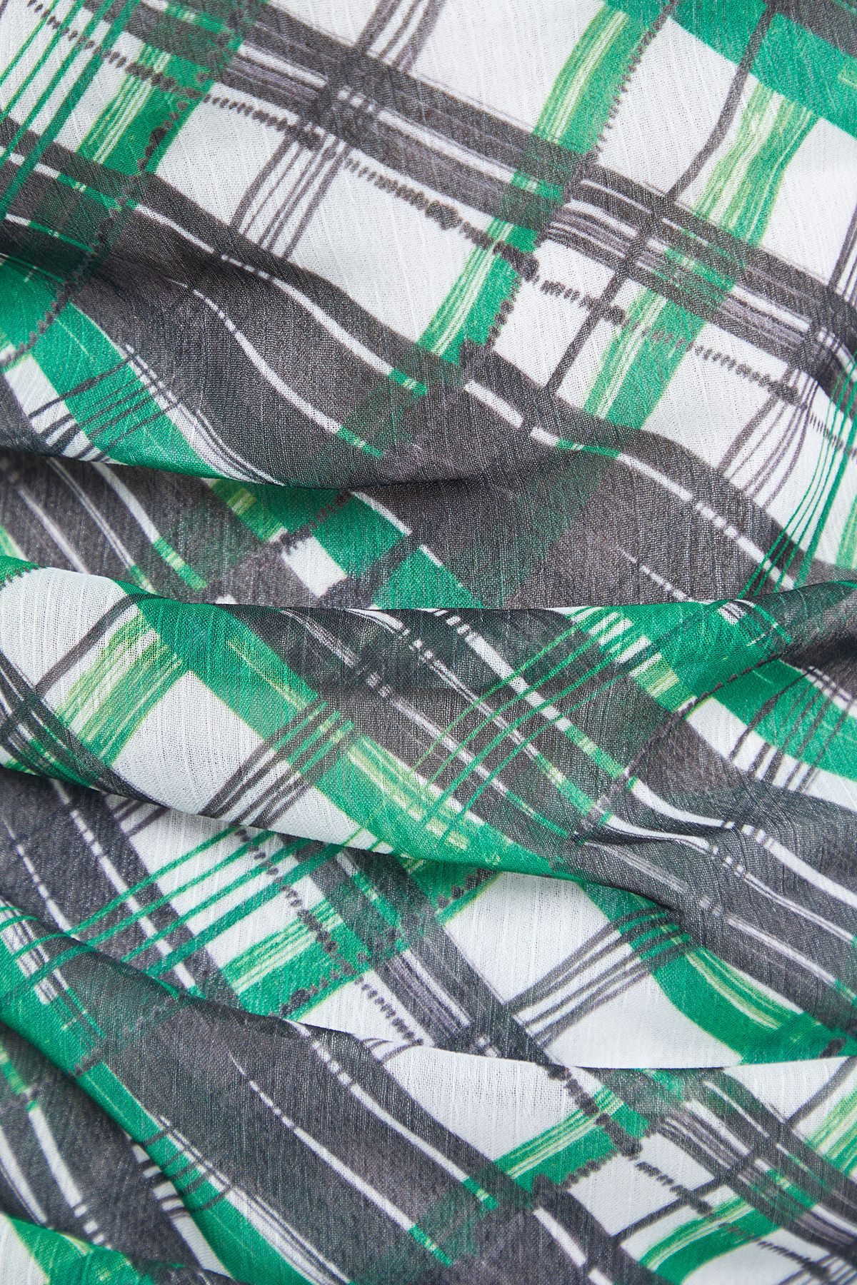 Warehouse Tony Chiffon Asymmetric Gathered Waist Top Multi image 6