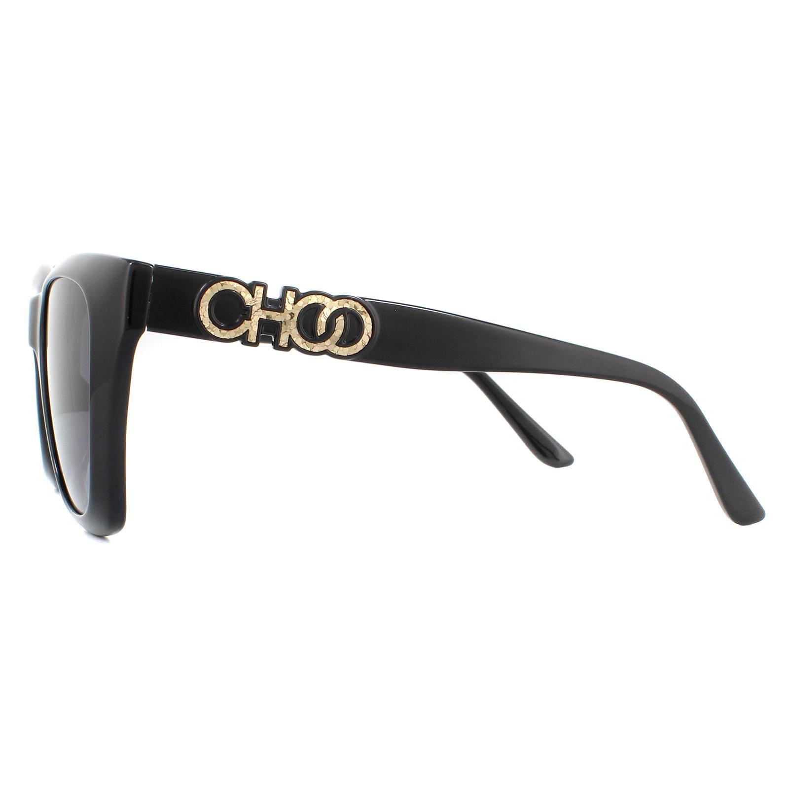 Jimmy Choo Cat Eye Black Dark Grey Gradient Sunglasses image 3