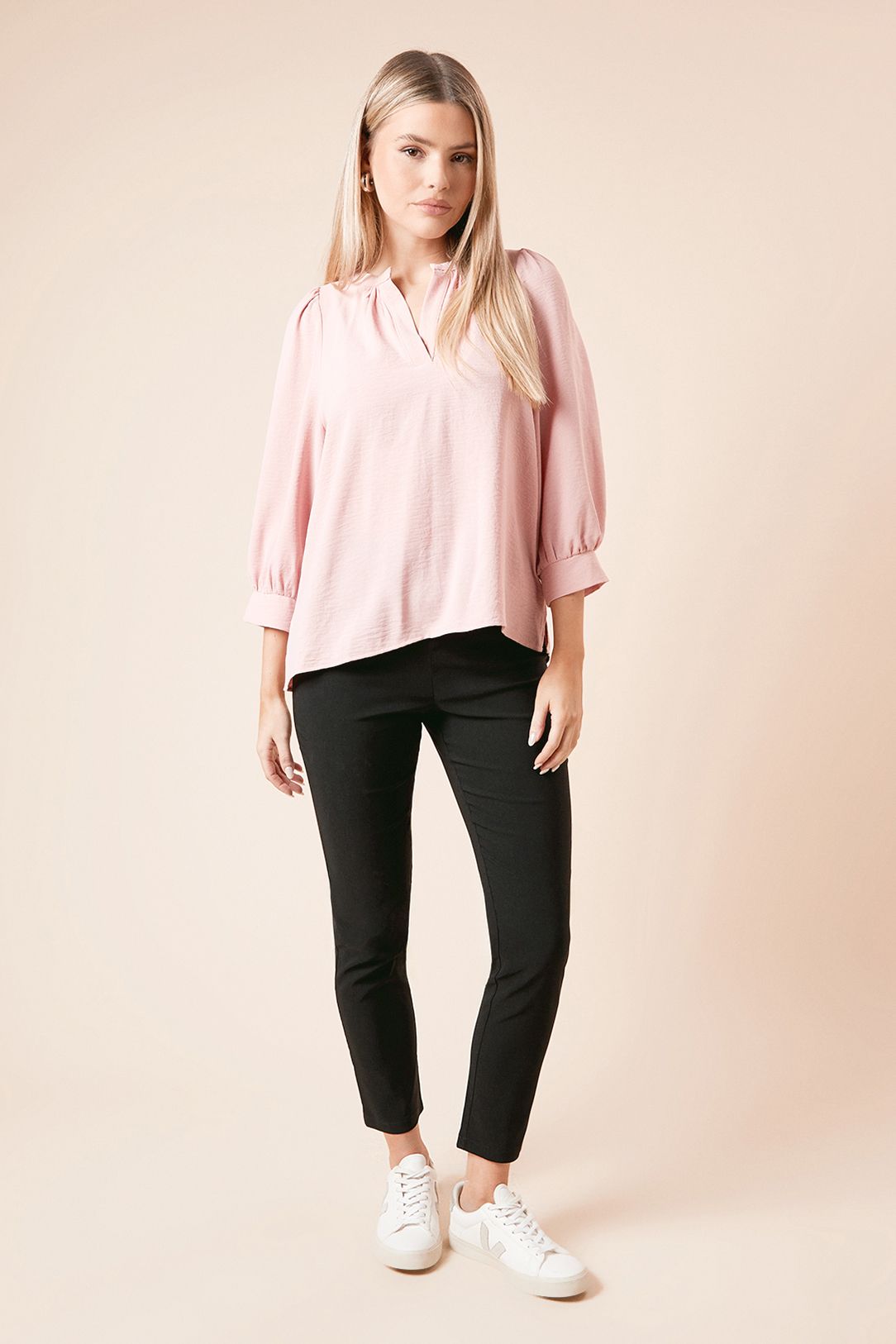 Dorothy Perkins Bengaline Skinny Trousers Black