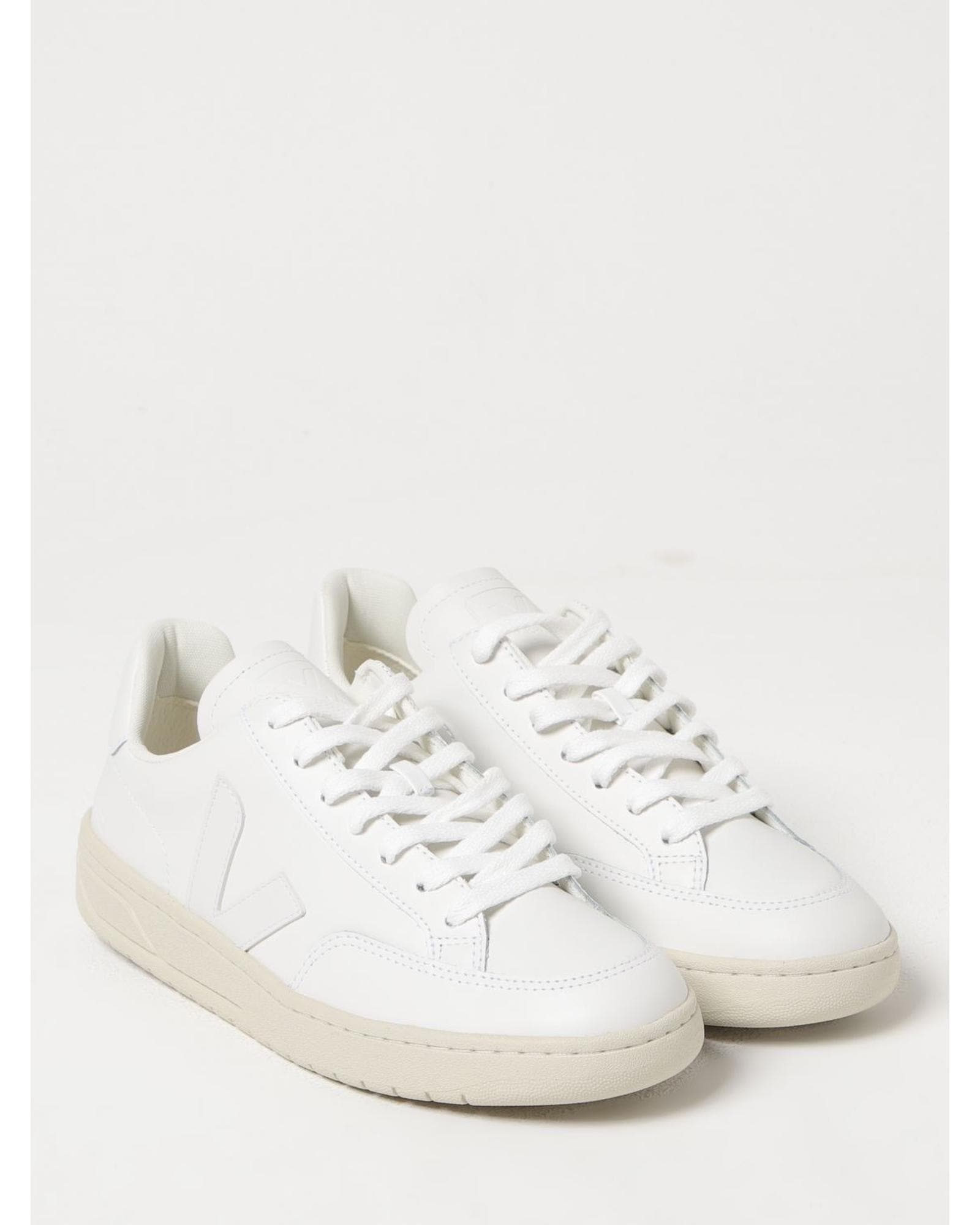 Veja V10 White Leather Sneakers Wo image 2