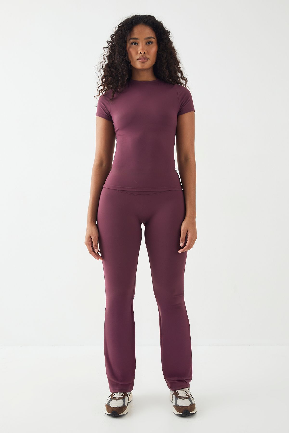 DSGN Studio DSGN Studio Sports Ultra Sculpt Short Sleeve Top Plum image 5