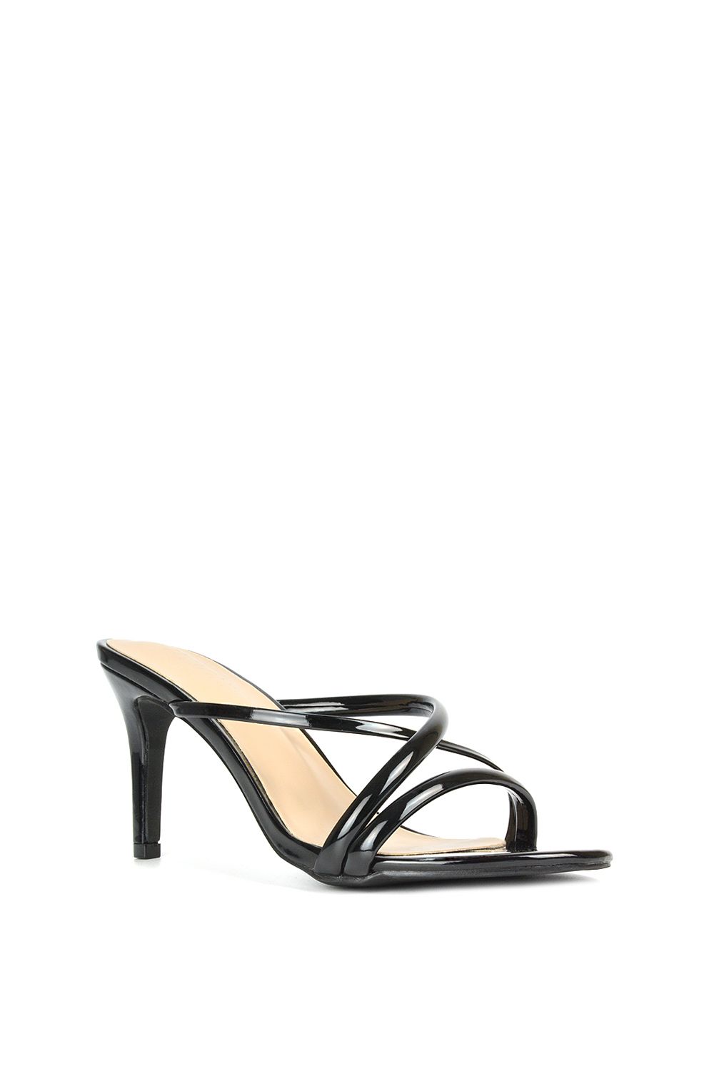 XY London 'Angel' Slip On Mid Heel Stiletto Mule Heeled Sandals image 2