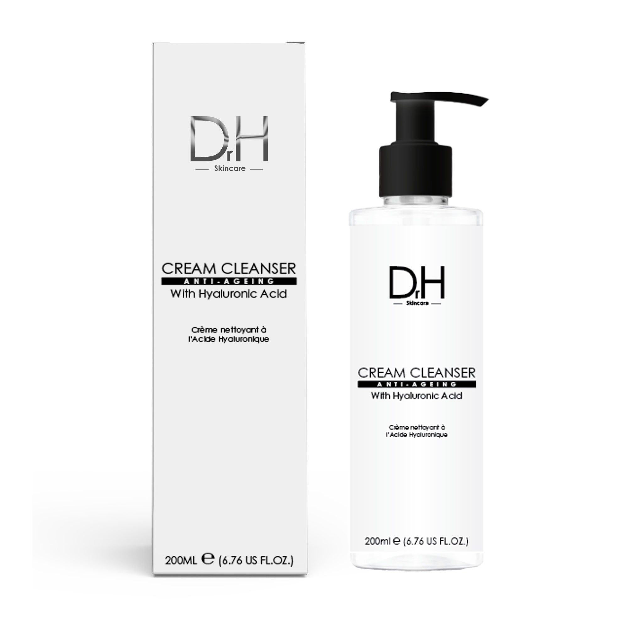 Dr H Cream Cleanser with Hyaluronic Acid 200ml image 2