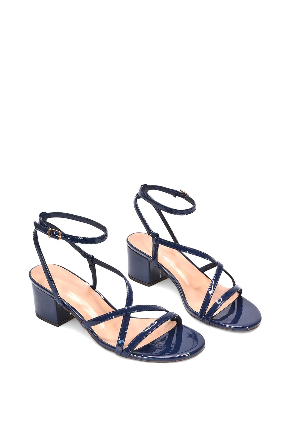 XY London 'Maria' Block Heel Strappy Sandal Shoes image 5
