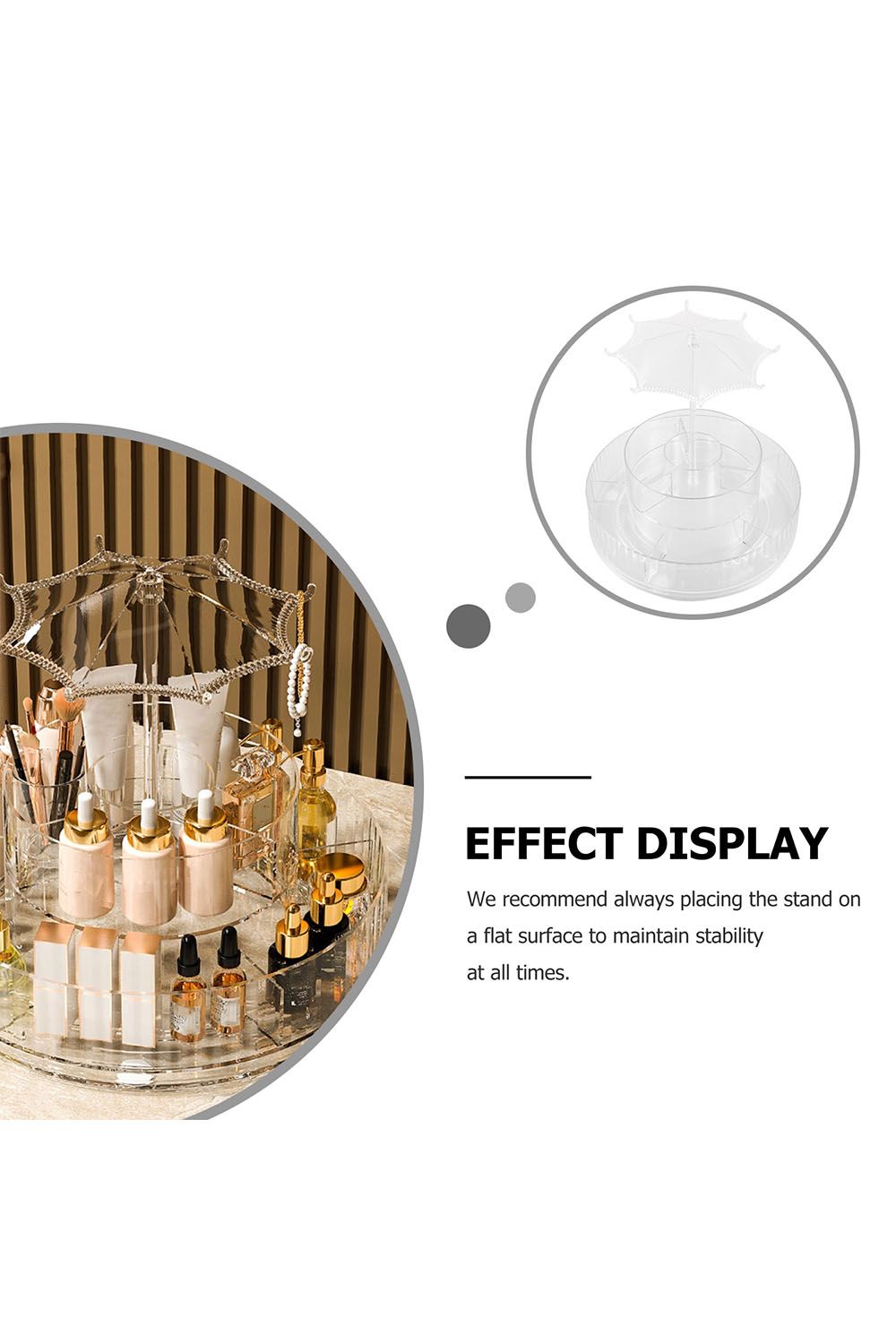 SHEONLY Acrylic Swivel Makeup Organizer image 5