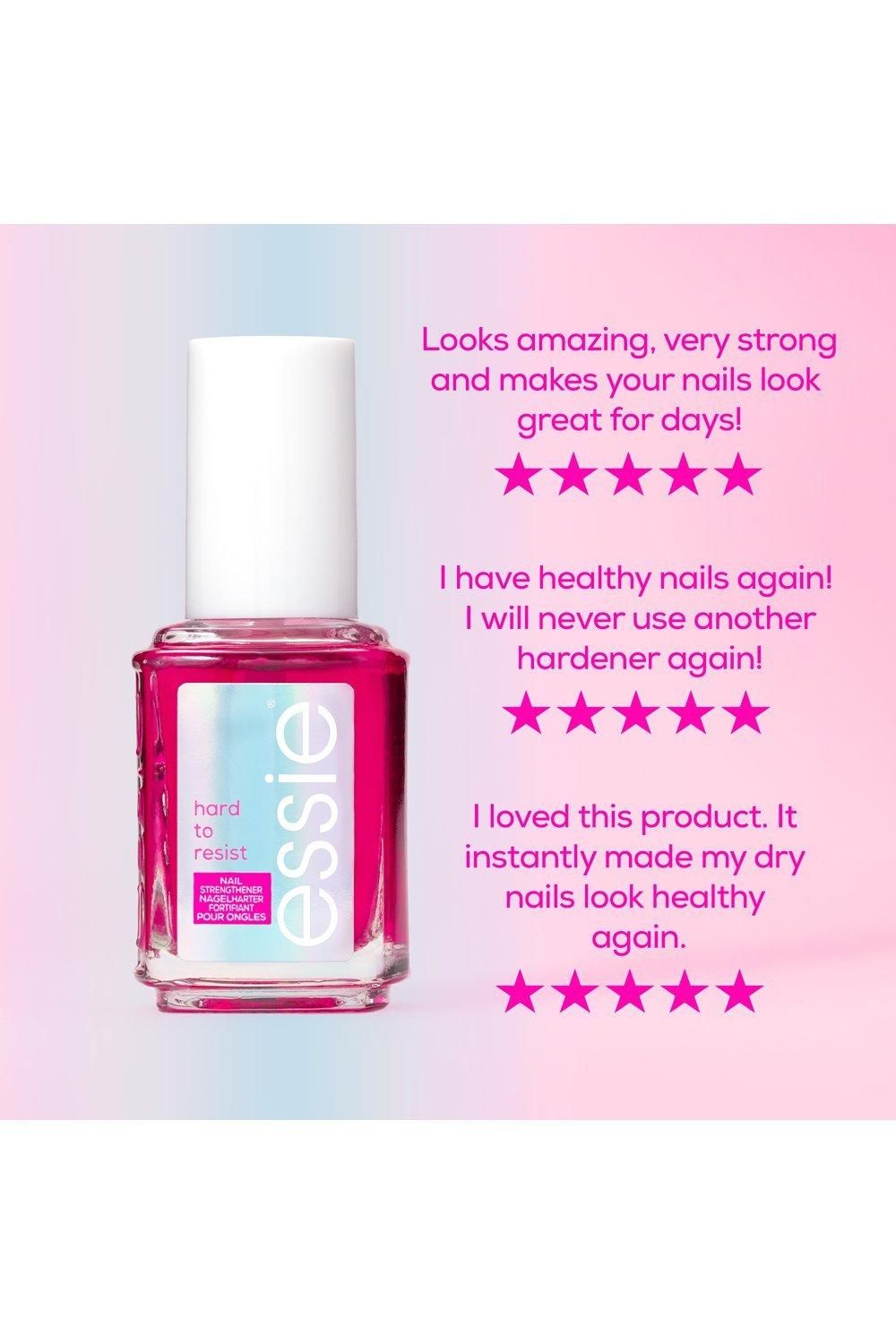 Essie Nail Care Hard To Resist Nail Strengthener Pink Tint image 7