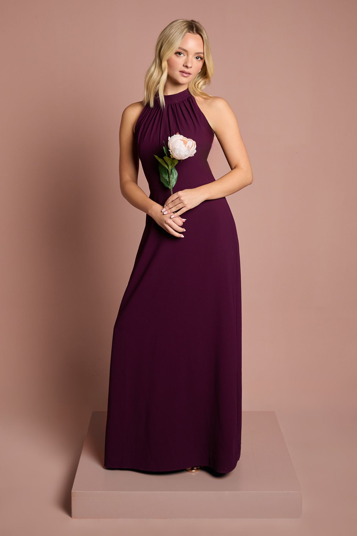 Coast Teen Coast Halterneck Bridesmaid Dress Fig image 1
