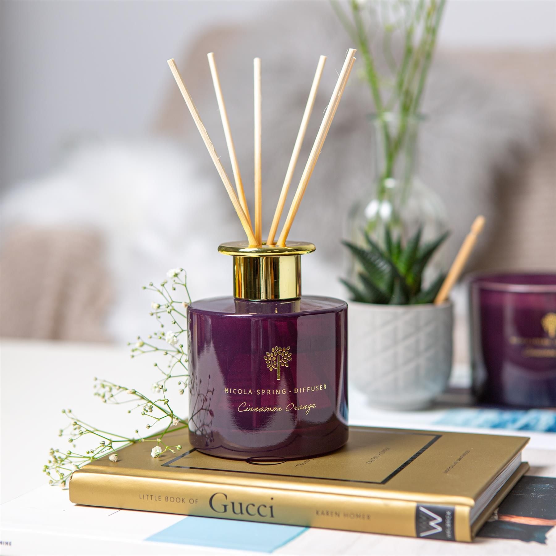 Nicola Spring 200ml Cinnamon Orange Reed Diffuser - Festive Scent with 8 Reeds image 6