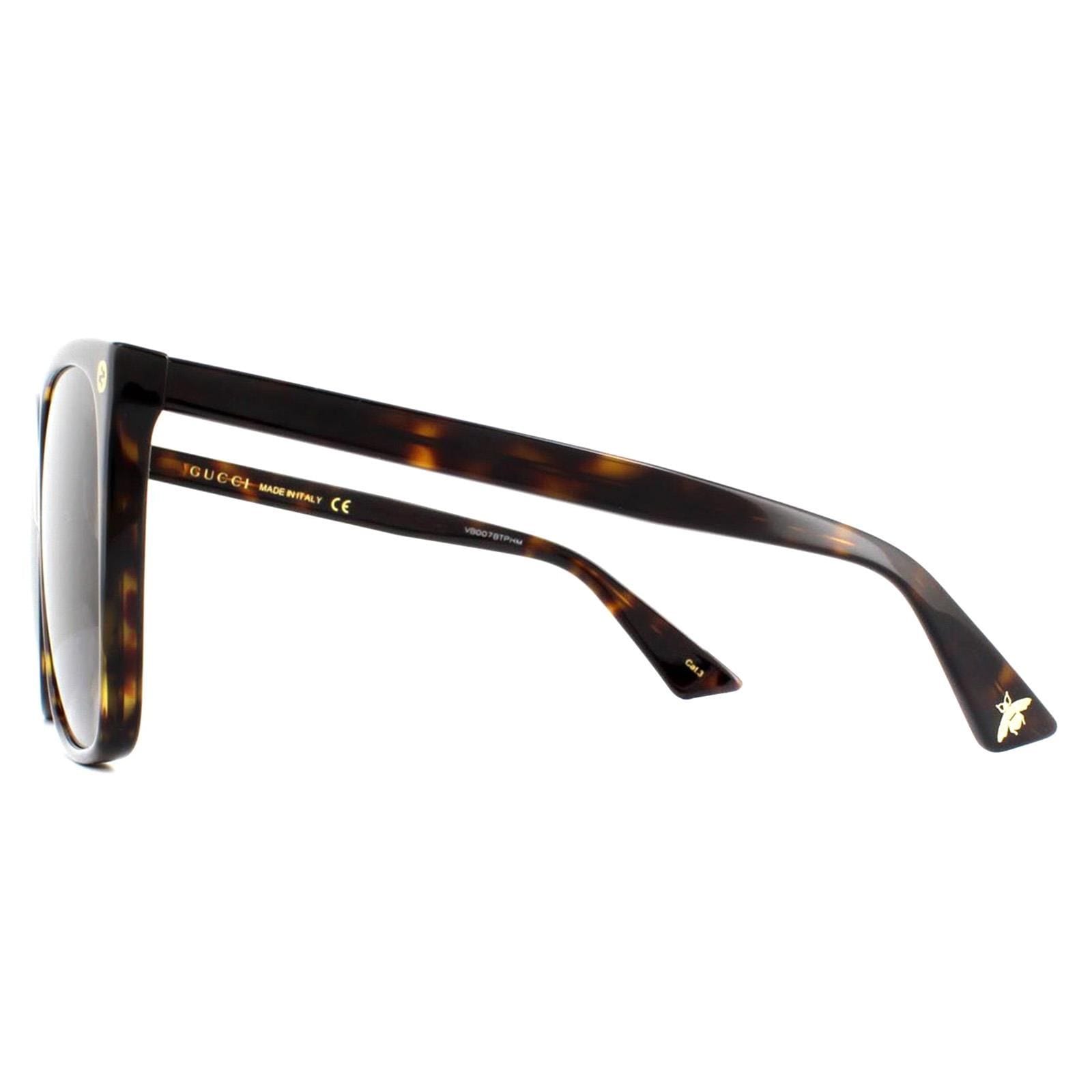 Gucci Cat Eye Havana Grey Gradient Sunglasses image 3