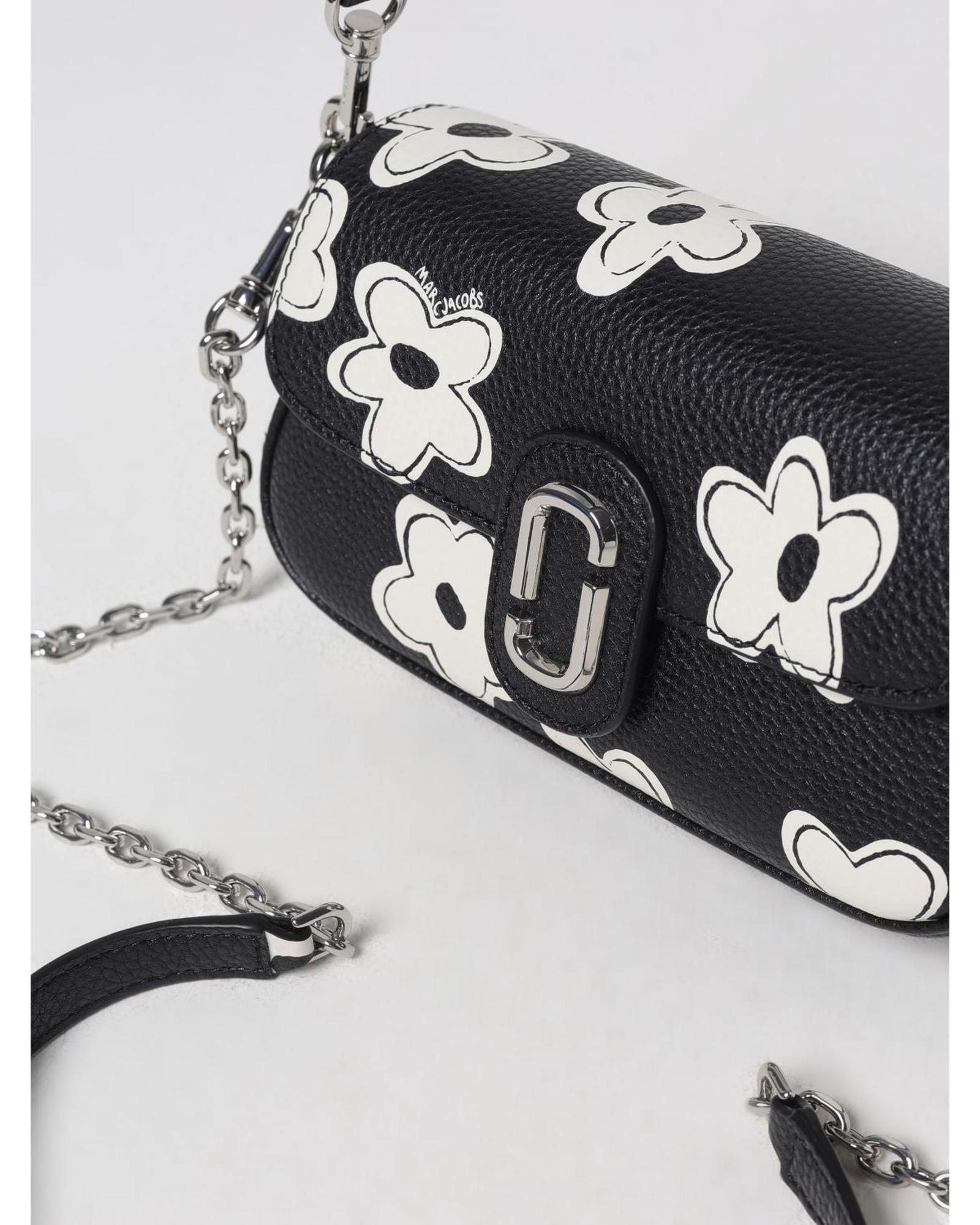 Marc Jacobs Softshot 21 Daisy Print Shoulder Bag Wo - Black image 3