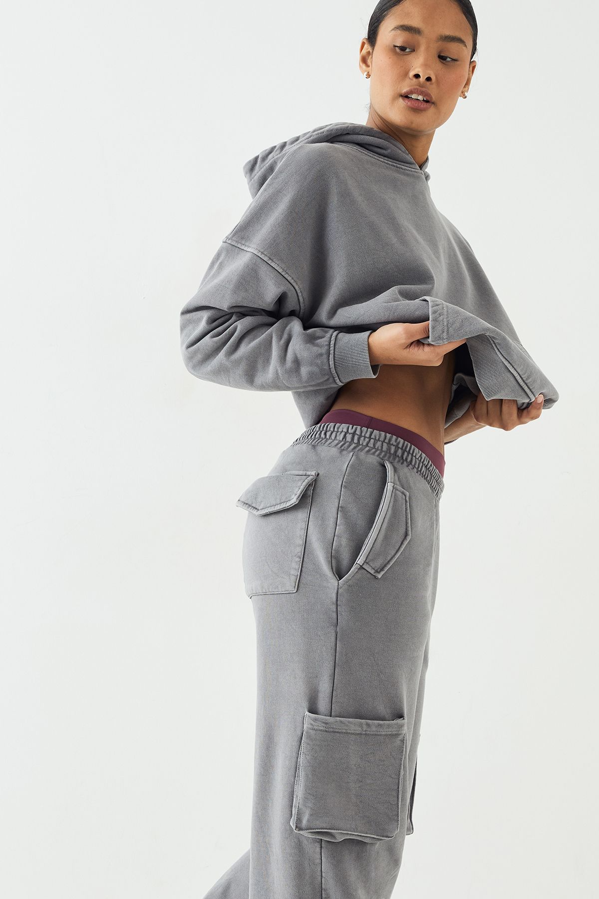 DSGN Studio DSGN Studio Premium Heavyweight Washed Cargo Jogger Charcoal image 4