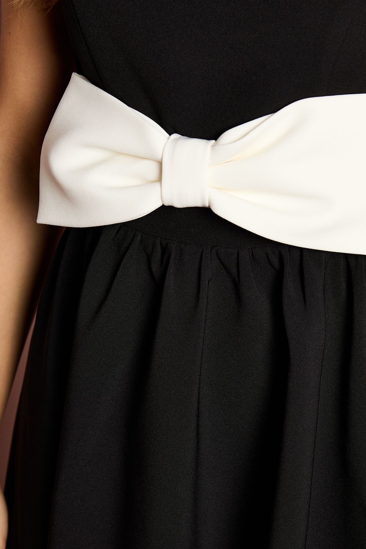 Coast Sleeveless Crepe Midi Dress With Statement Bow Mono image 5