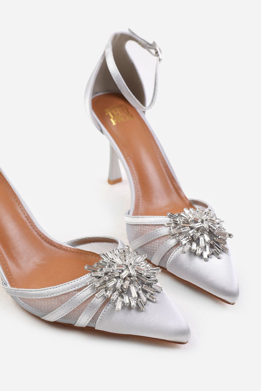 Where's That From 'Abia' High Heel With Pointed Toe And Diamante Detail image 3