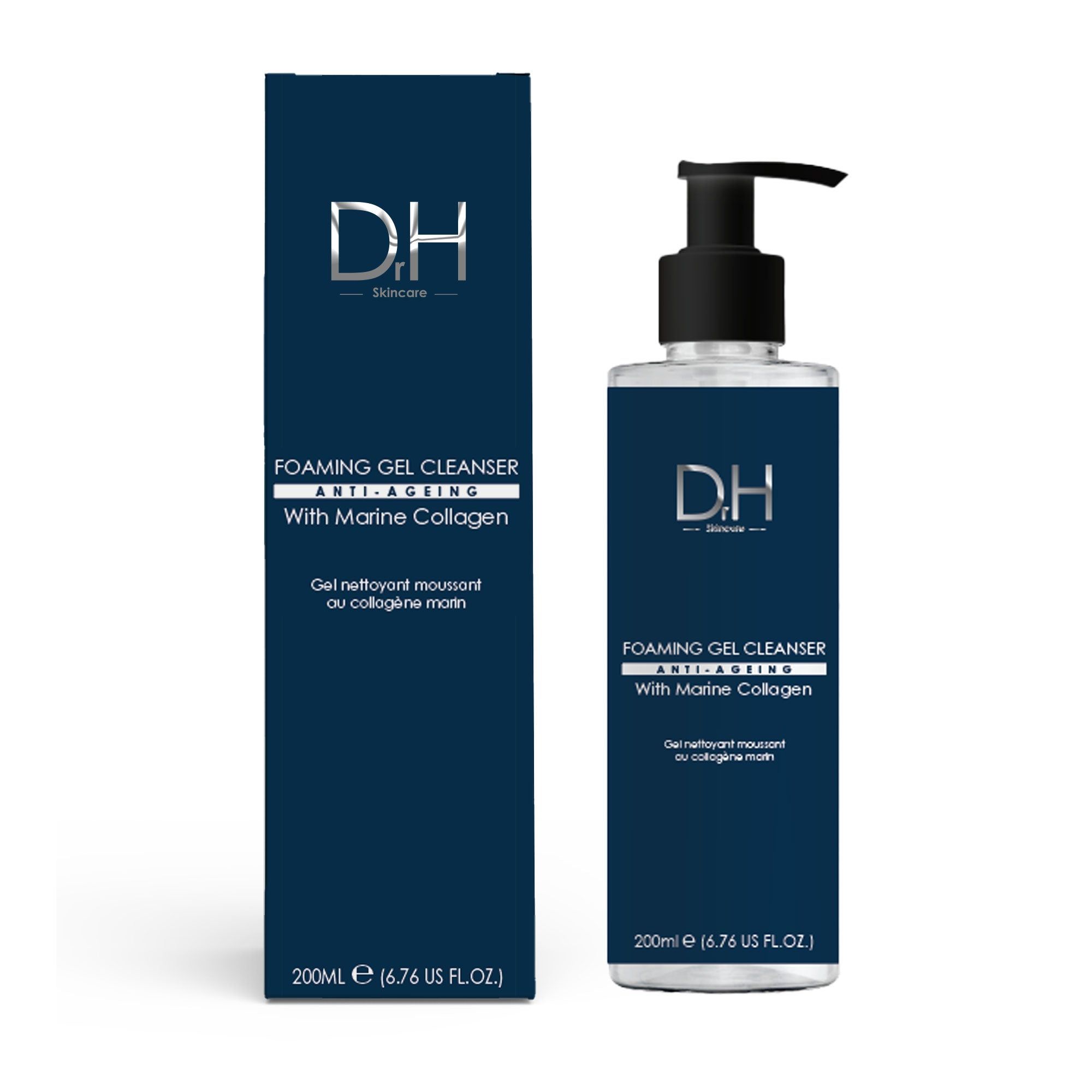 Dr H Foaming Gel Cleanser with Marine Collagen 120ml image 2