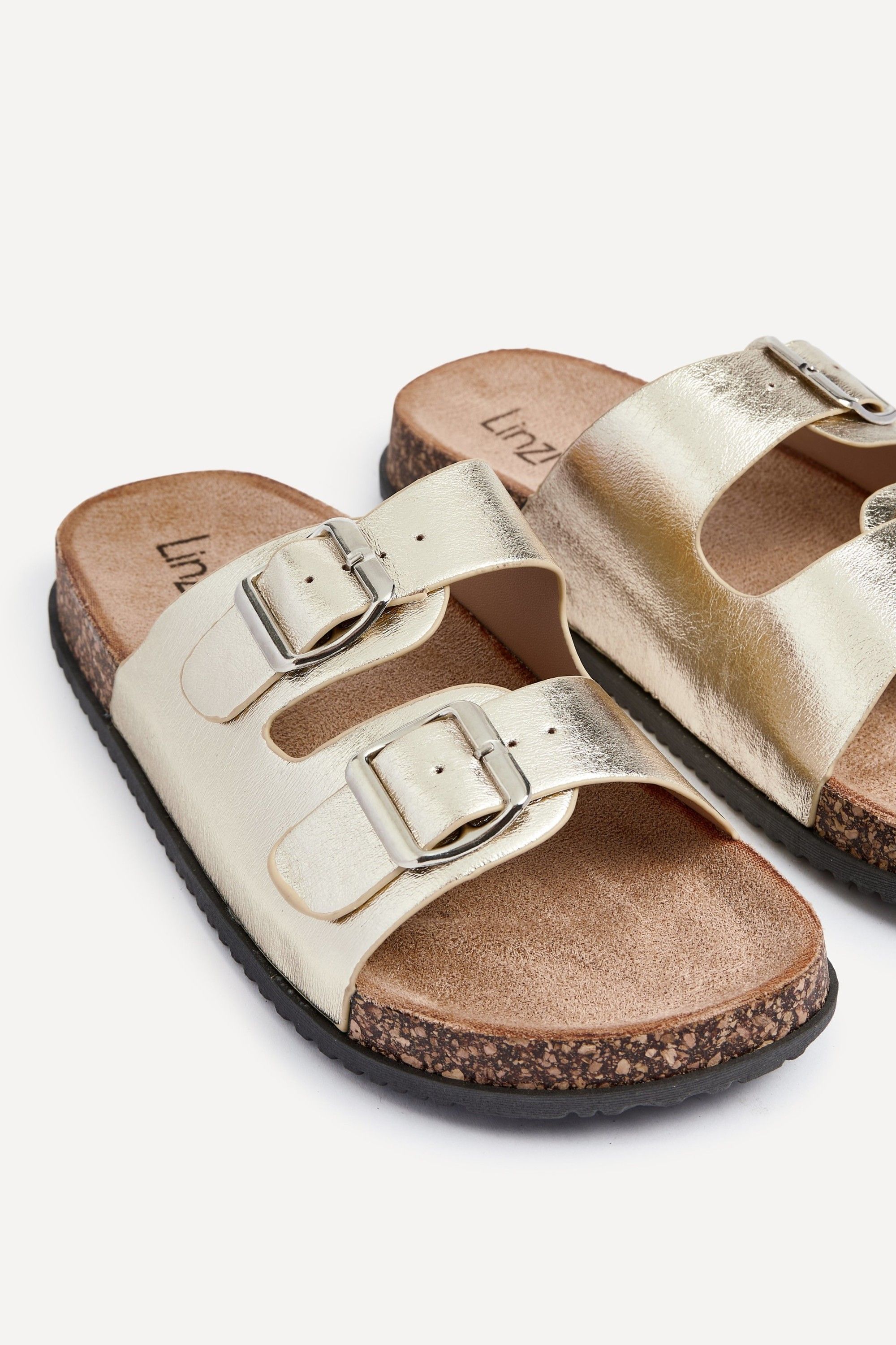 Linzi Northcote Gold Double Buckle Sandals image 4