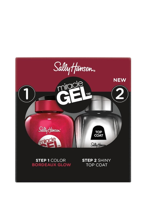 Sally Hansen Miracle Gel Duo Nail Pack Bordeaux Glow