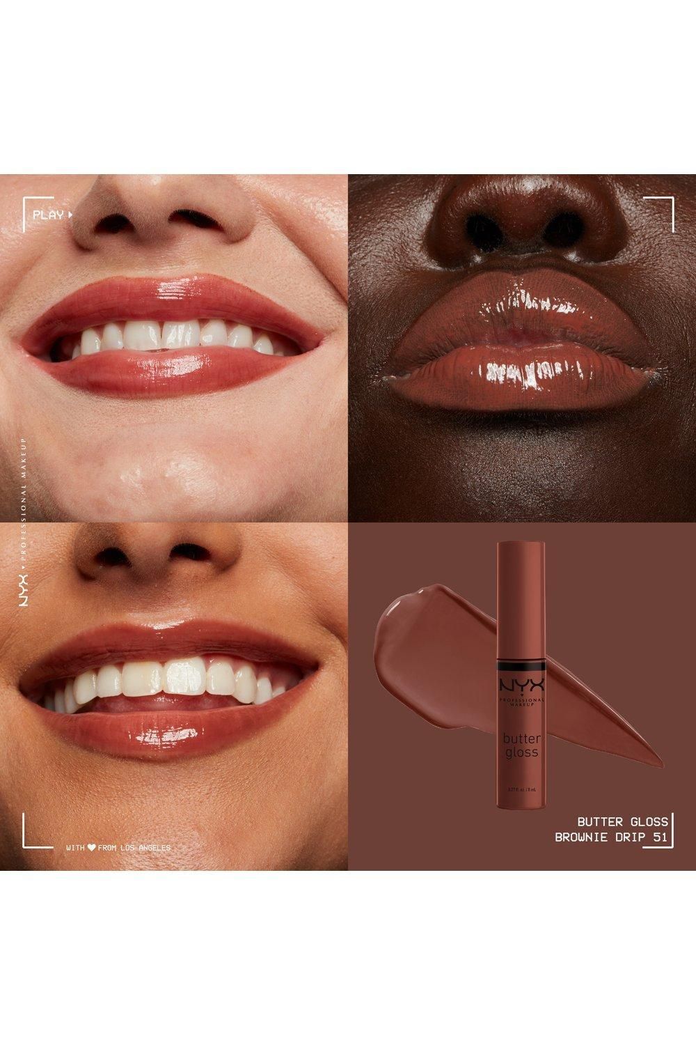 NYX Professional Makeup Butter Lip Gloss Brownie Drip image 2