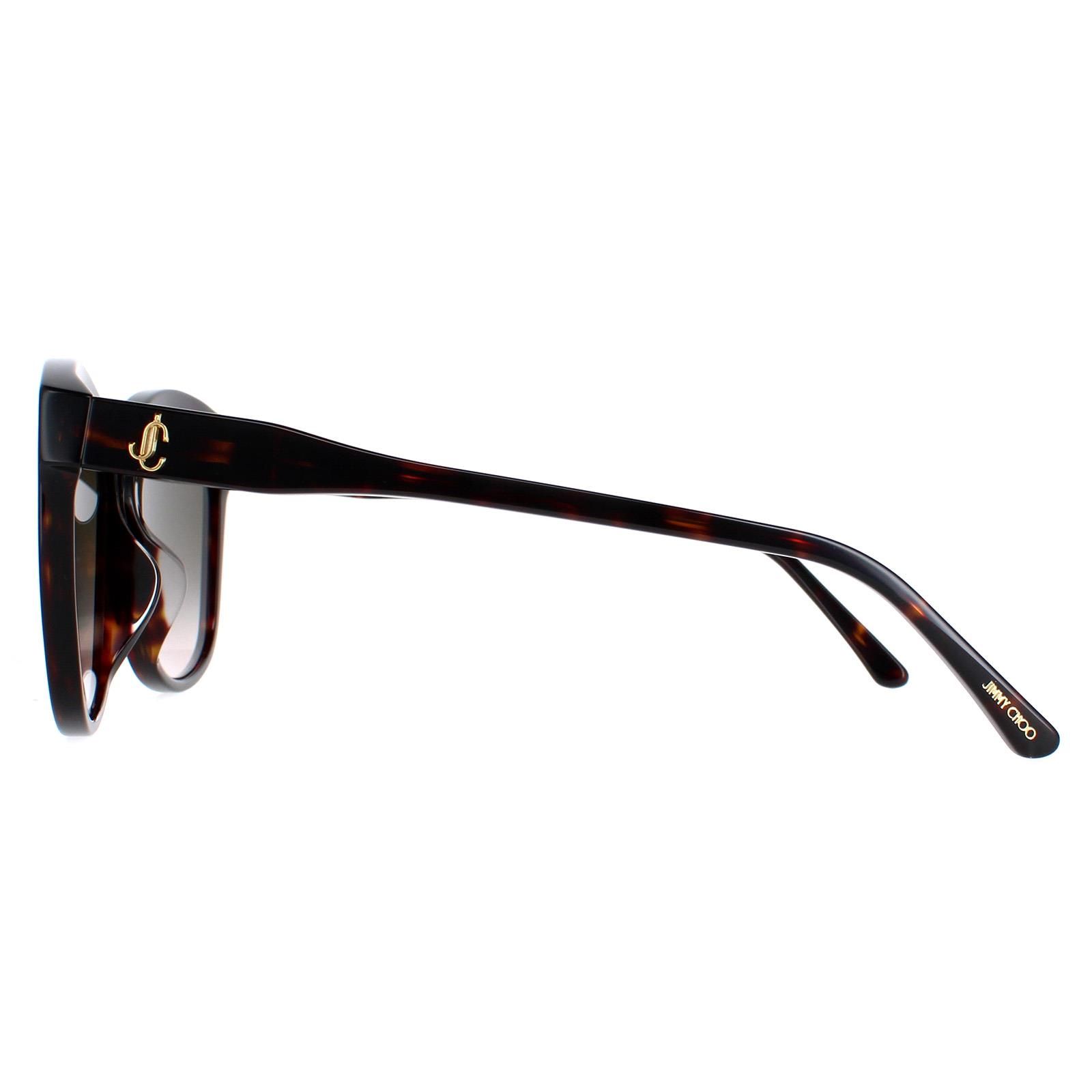 Jimmy Choo Square Dark Havana Brown Gradient Lidie/F/SK image 3