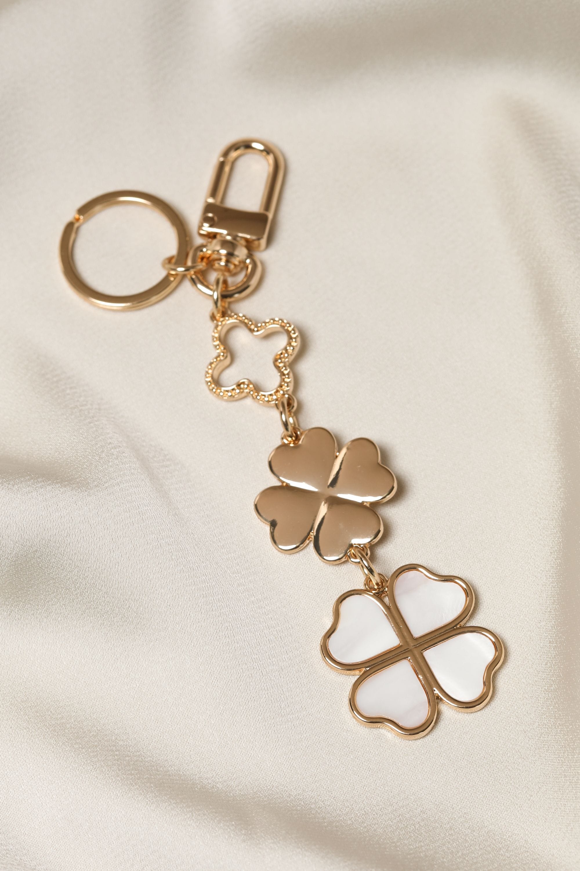 Mood Gold Plated Clover Bag Charm image 3