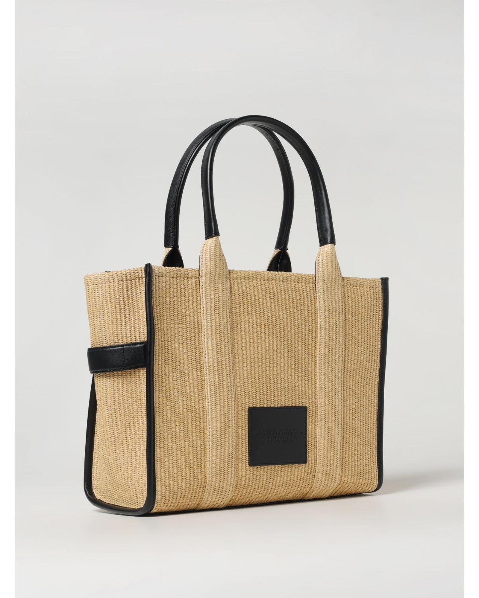 Marc Jacobs The Tote Bag Raffia Handbag Wo - Beige image 2