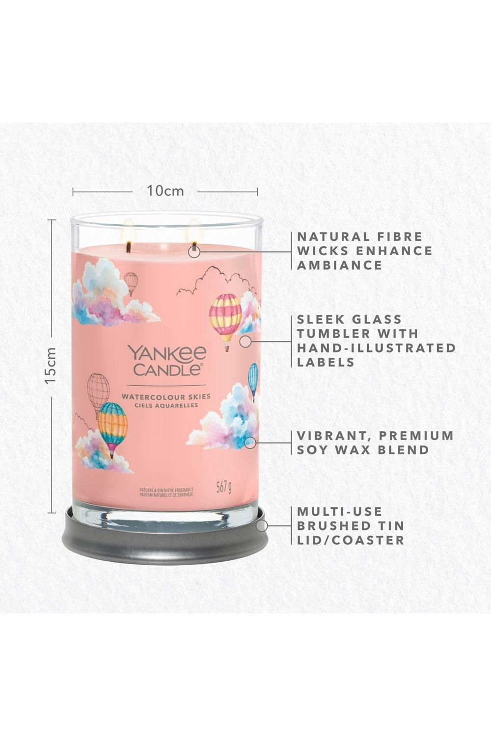 Yankee Candle Signature Large Tumbler Watercolour Skies Pink image 5