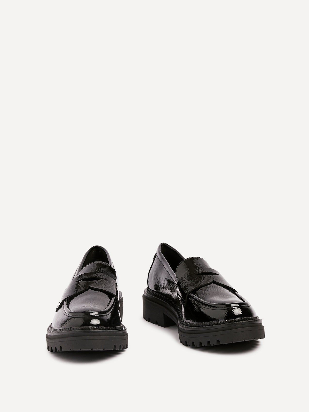 Linzi Lesson Black Patent Chunky Loafer image 3