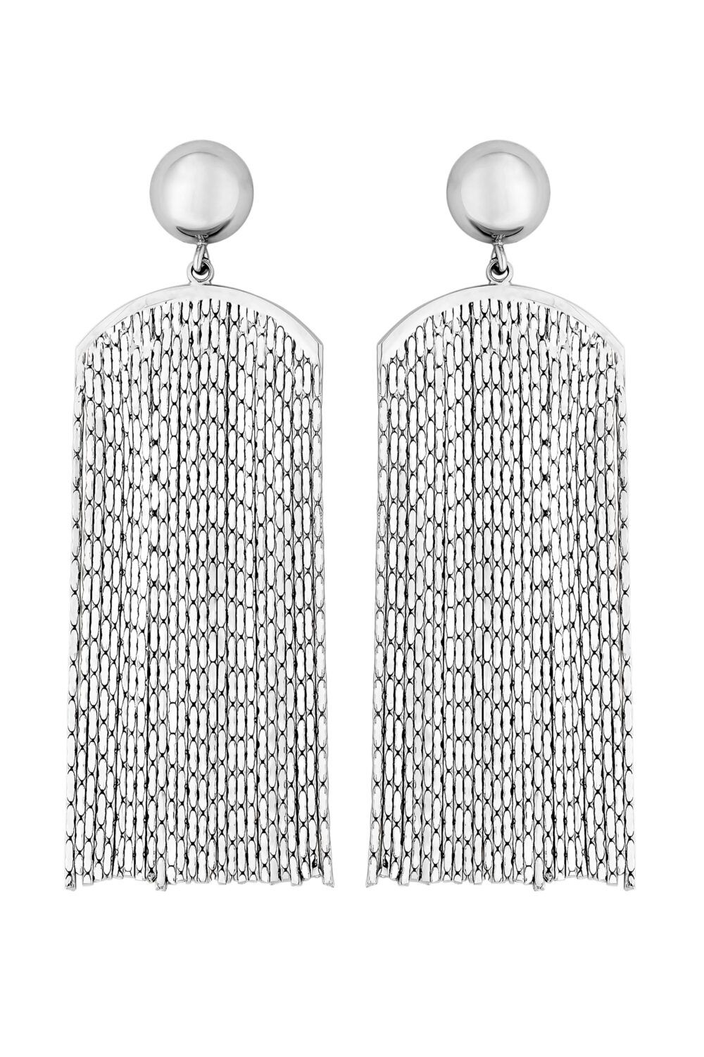 Jon Richard Silver Plated Chain Chandalier Earrings image 1