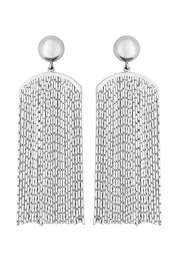 Jon Richard Silver Plated Chain Chandalier Earrings