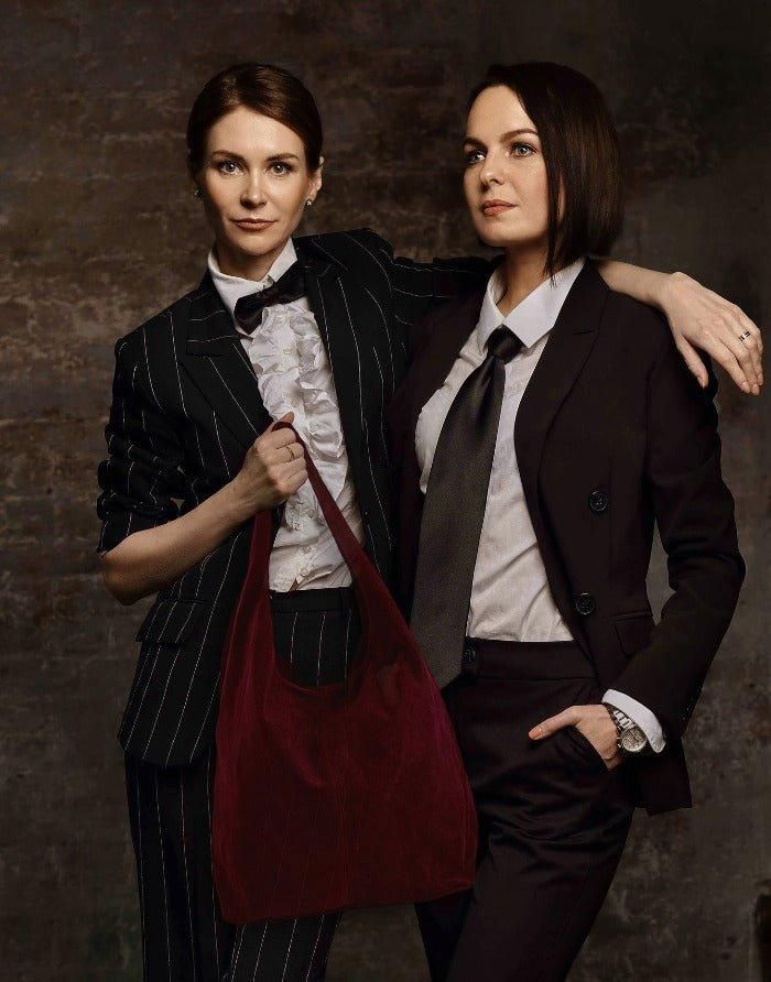 Sostter Maroon Soft Suede Hobo Shoulder Bag | BYXYI image 2